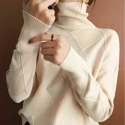 Marcelle | Pull à col roulé en grosse maille