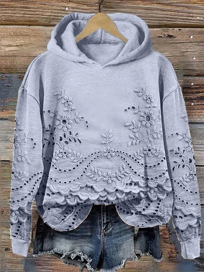 SASSY | Hoodie avec broderie florale