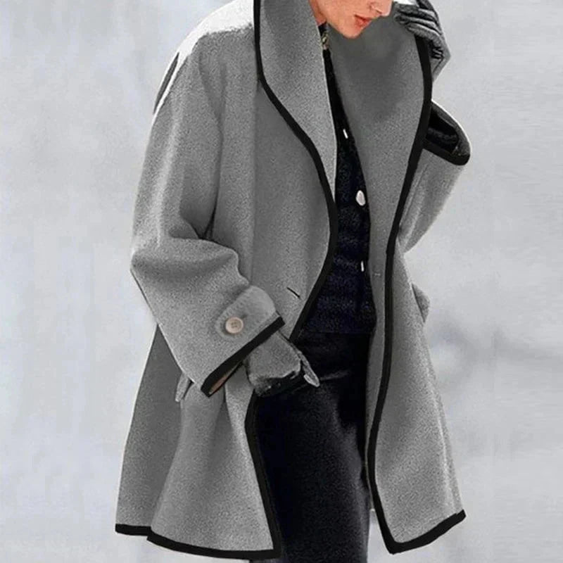Melinda® | Manteau en laine avec finition contrastante