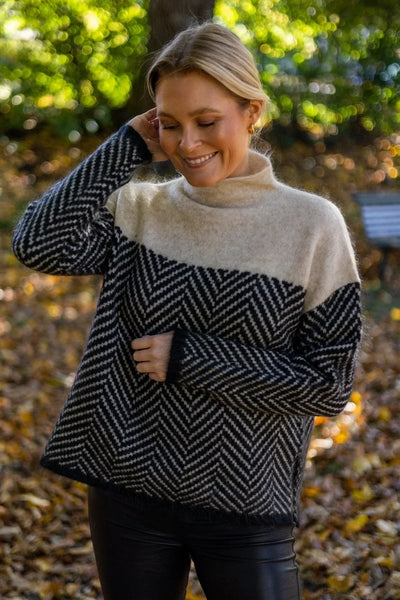 Adelie | Pull à col roulé premium en tricot fin
