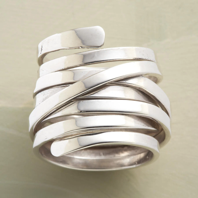 Bliss - Bague en argent vintage à épaisseur épaisse