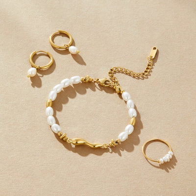 Elenora® | Bracelet en perles d'eau douce Lov