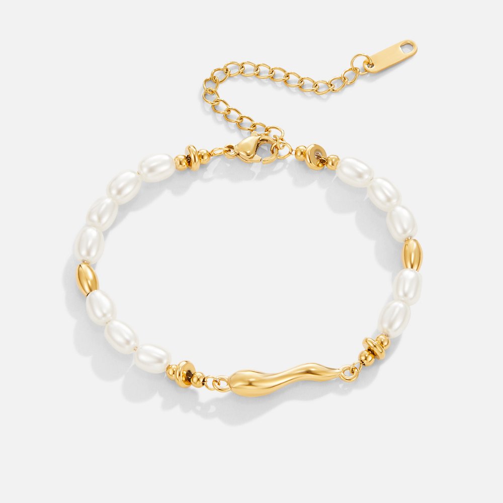 Elenora® | Bracelet en perles d'eau douce Lov