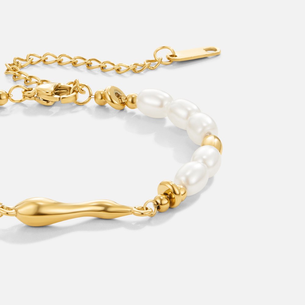 Elenora® | Bracelet en perles d'eau douce Lov