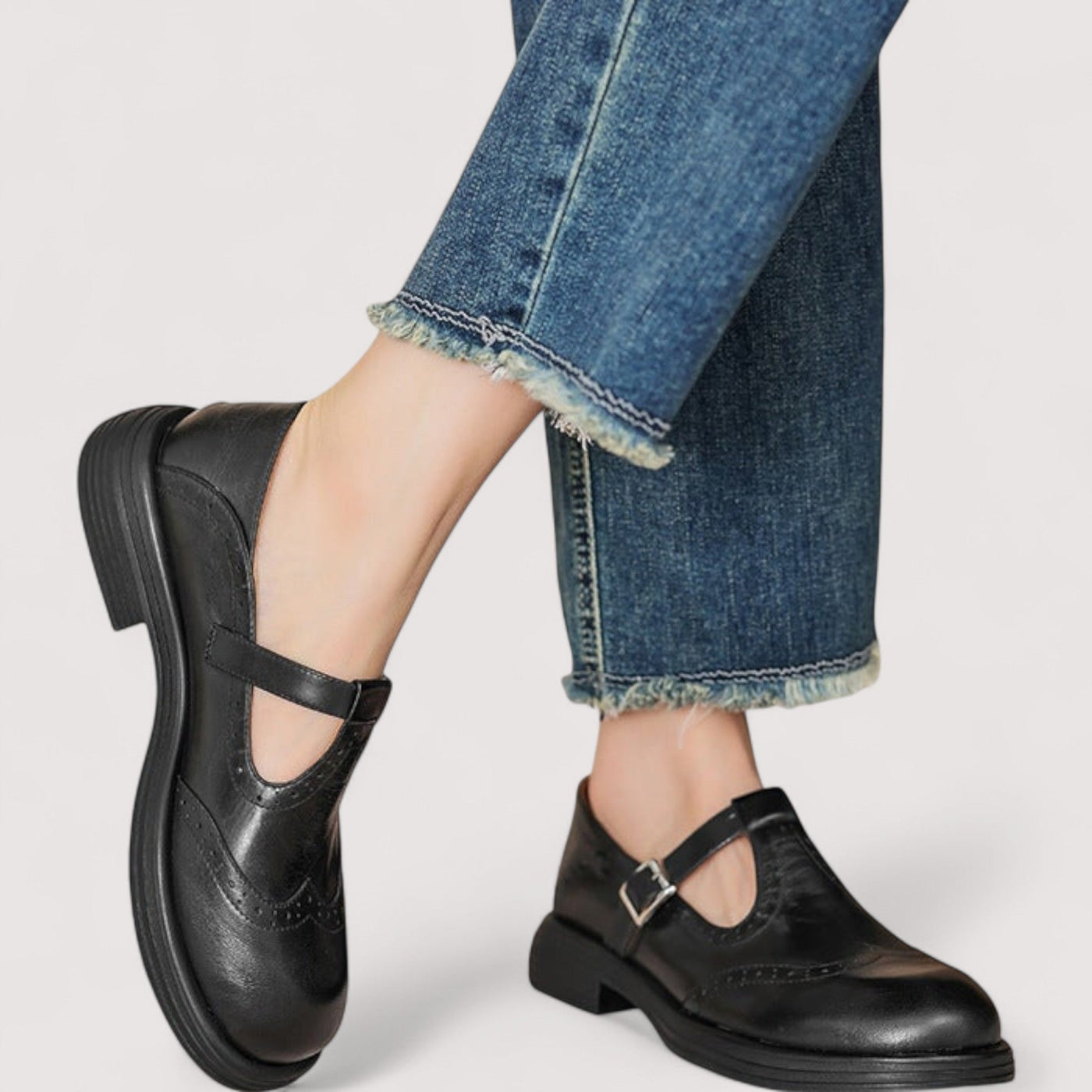 Lisa® | Chaussures Mary Jane orthopédiques en cuir végan