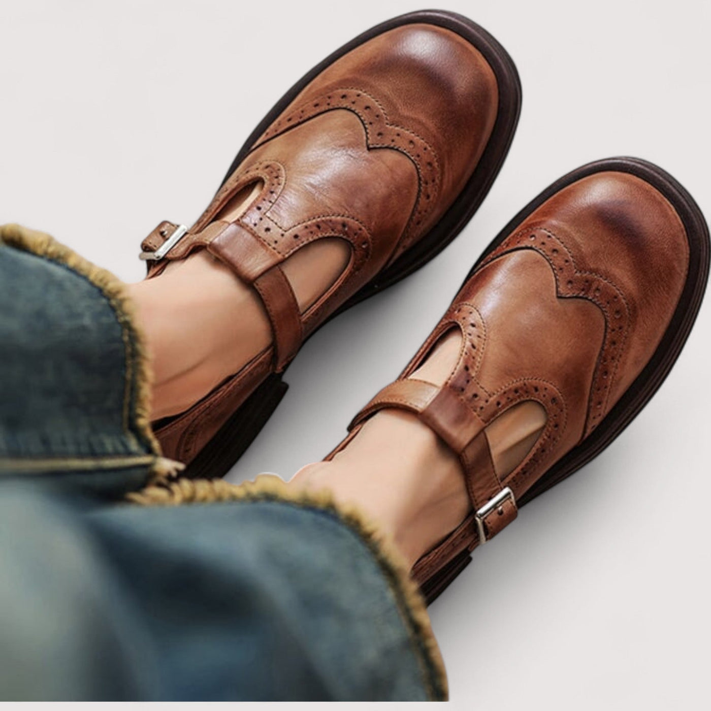Lisa® | Chaussures Mary Jane orthopédiques en cuir végan