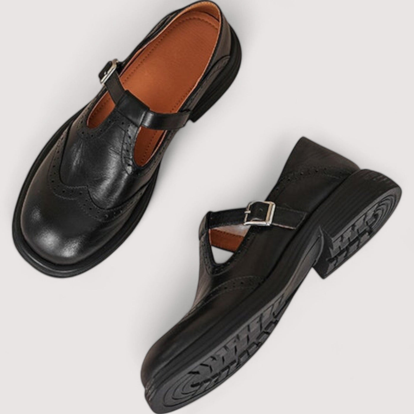 Lisa® | Chaussures Mary Jane orthopédiques en cuir végan