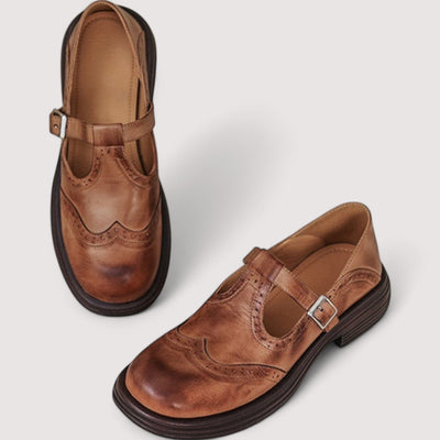 Lisa® | Chaussures Mary Jane orthopédiques en cuir végan