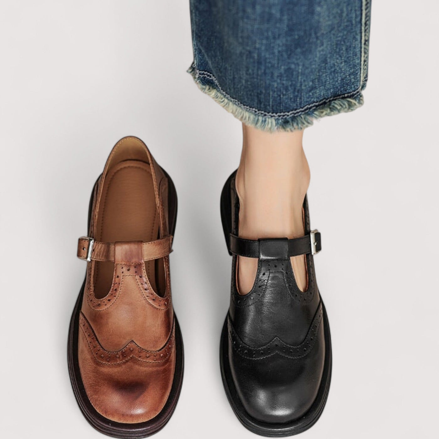 Lisa® | Chaussures Mary Jane orthopédiques en cuir végan