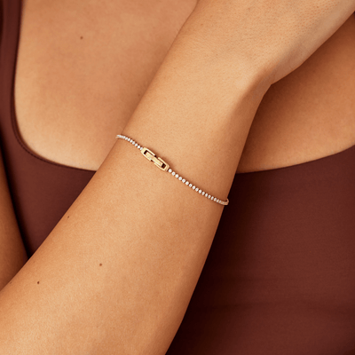 Melina-Sophie® | Bracelet en cristal Niyah or