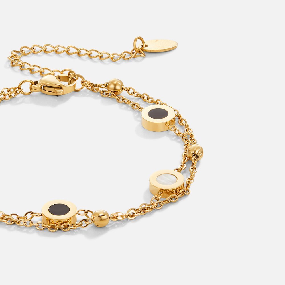Clarina® | Bracelet en pierre blanche
