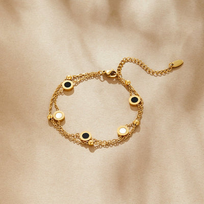 Clarina® | Bracelet en pierre blanche