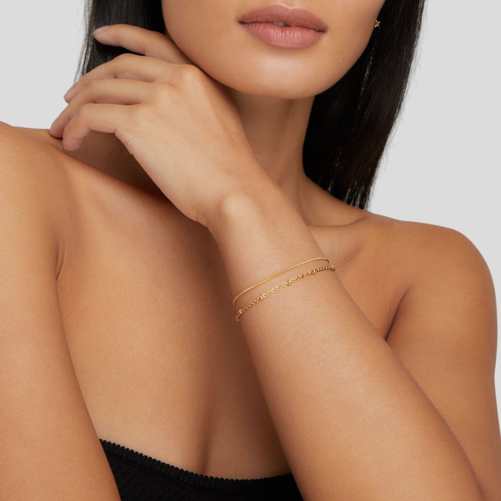 Sabrine® | Bracelet Empilé en Or