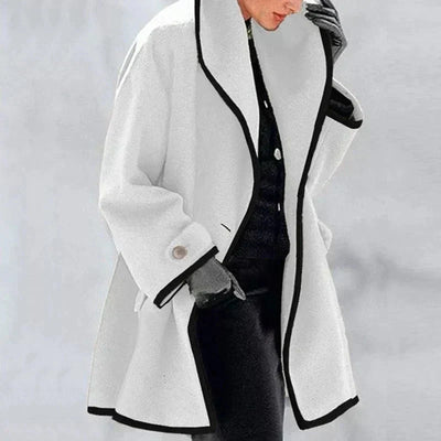 Melinda® | Manteau en laine avec finition contrastante